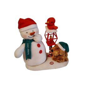 Hallmark 2013 Jingle Pals Signing Light Up Lamp Post Snowman Dog Christmas